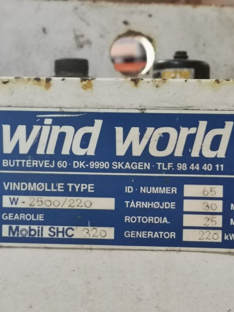 W2500 gear and generator